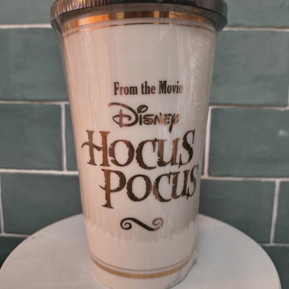 Disney Hocus Pocus Cream and Gold Tumbler